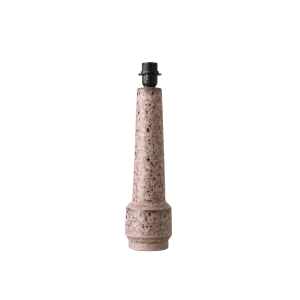 Retro Stoneware Lamp Base - Brown