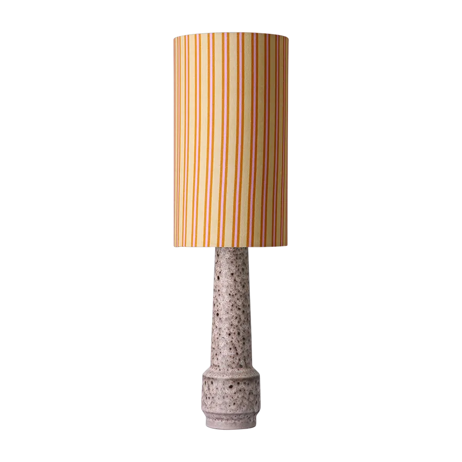 Retro Stoneware Lamp Base - Brown