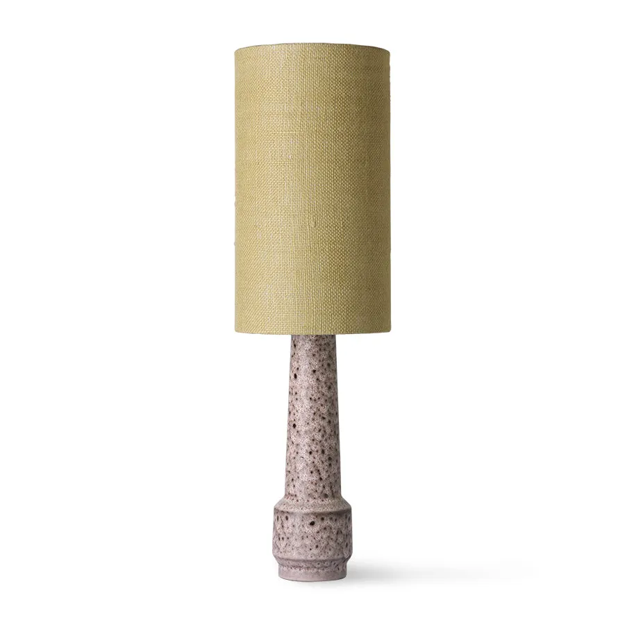 Retro Stoneware Lamp Base - Brown