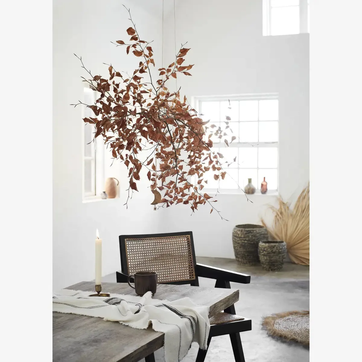 Round Seagrass Rug with Fringes