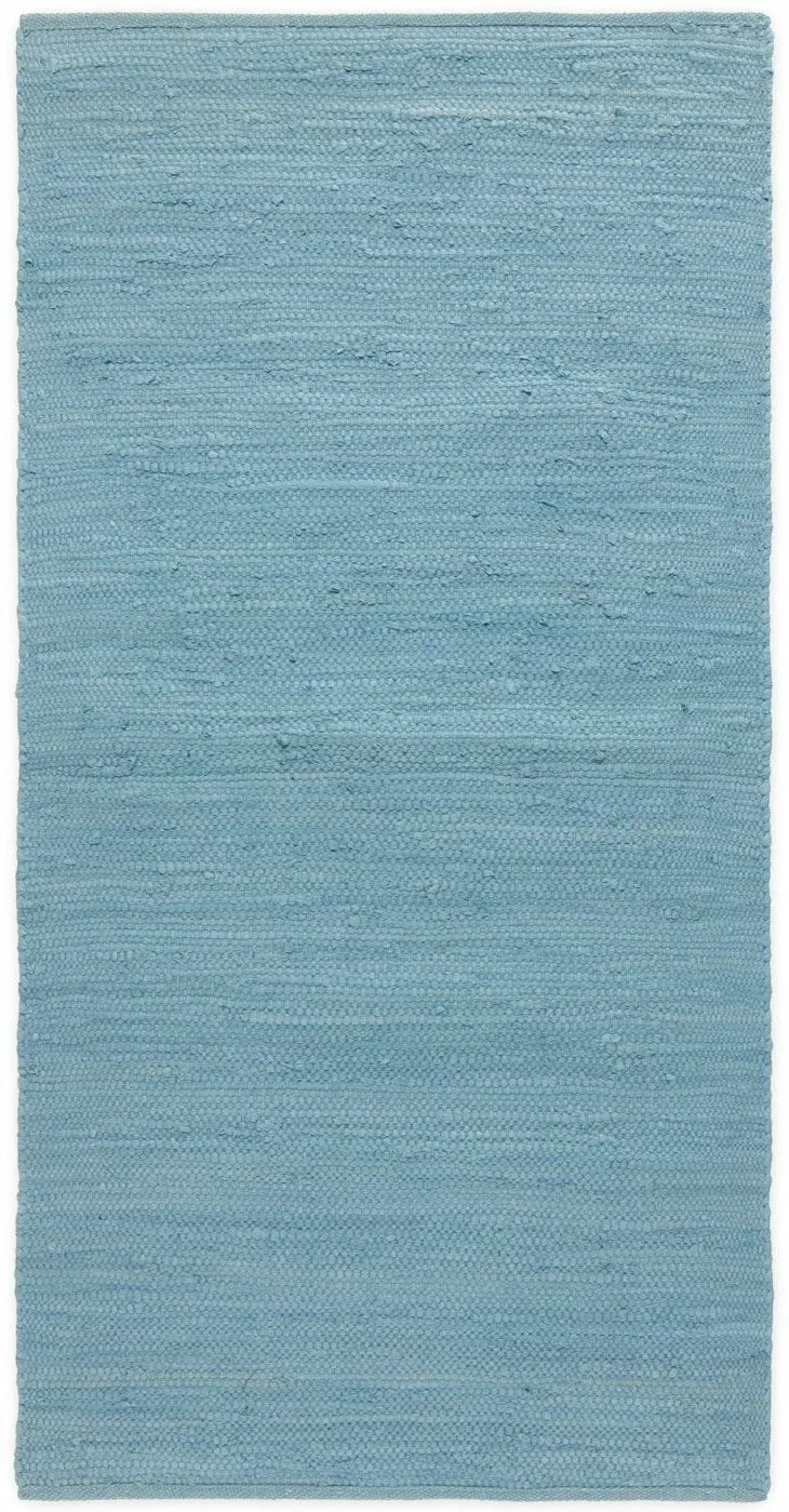 Rug Solid Cotton Rug Eternity Blue, 170 X 240 Cm
