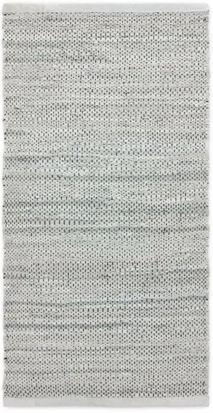 Rug Solid Leather Rug Light Grey, 140 X 200 Cm