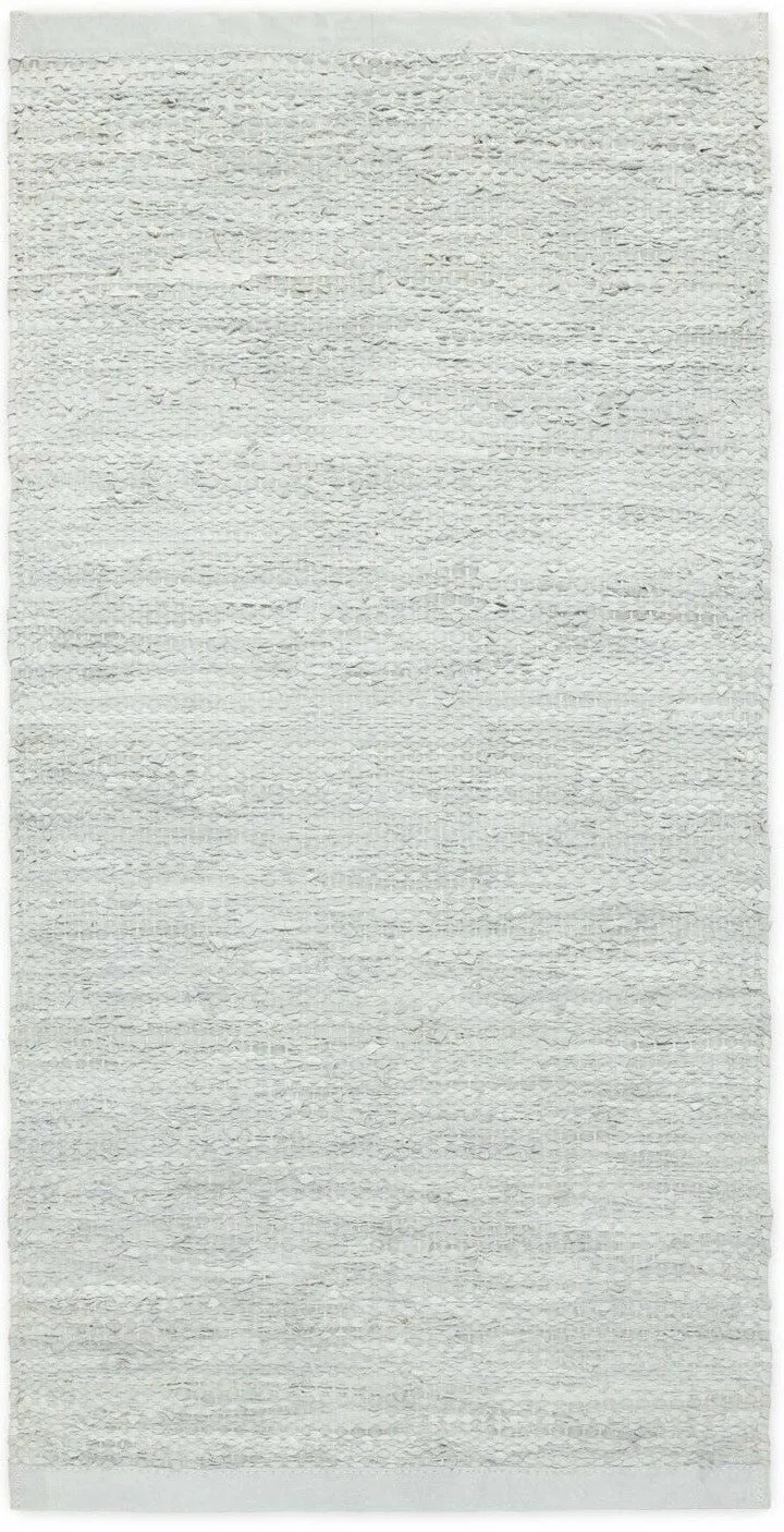 Rug Solid Leather Rug Limestone, 140 X 200 Cm