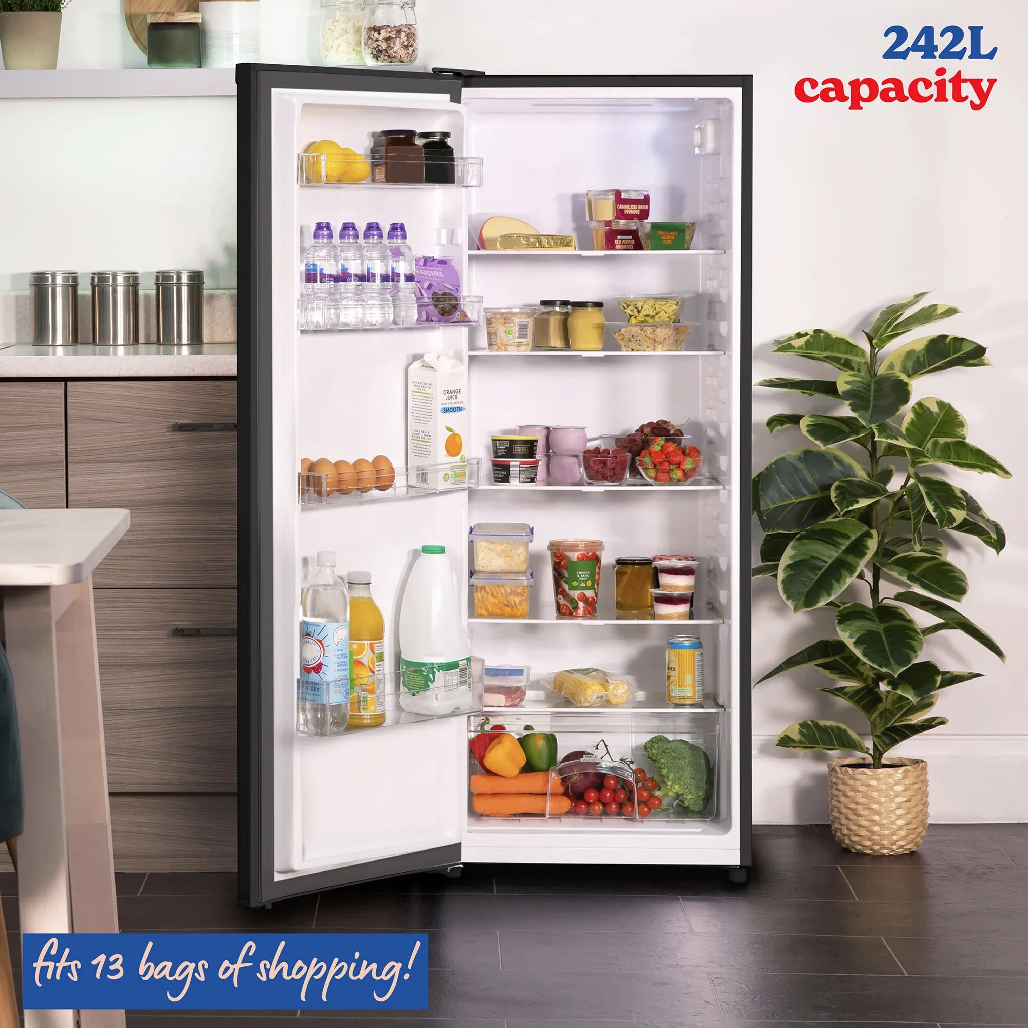Russell Hobbs RH143LF552E1B fridge Freestanding 242 L E Black