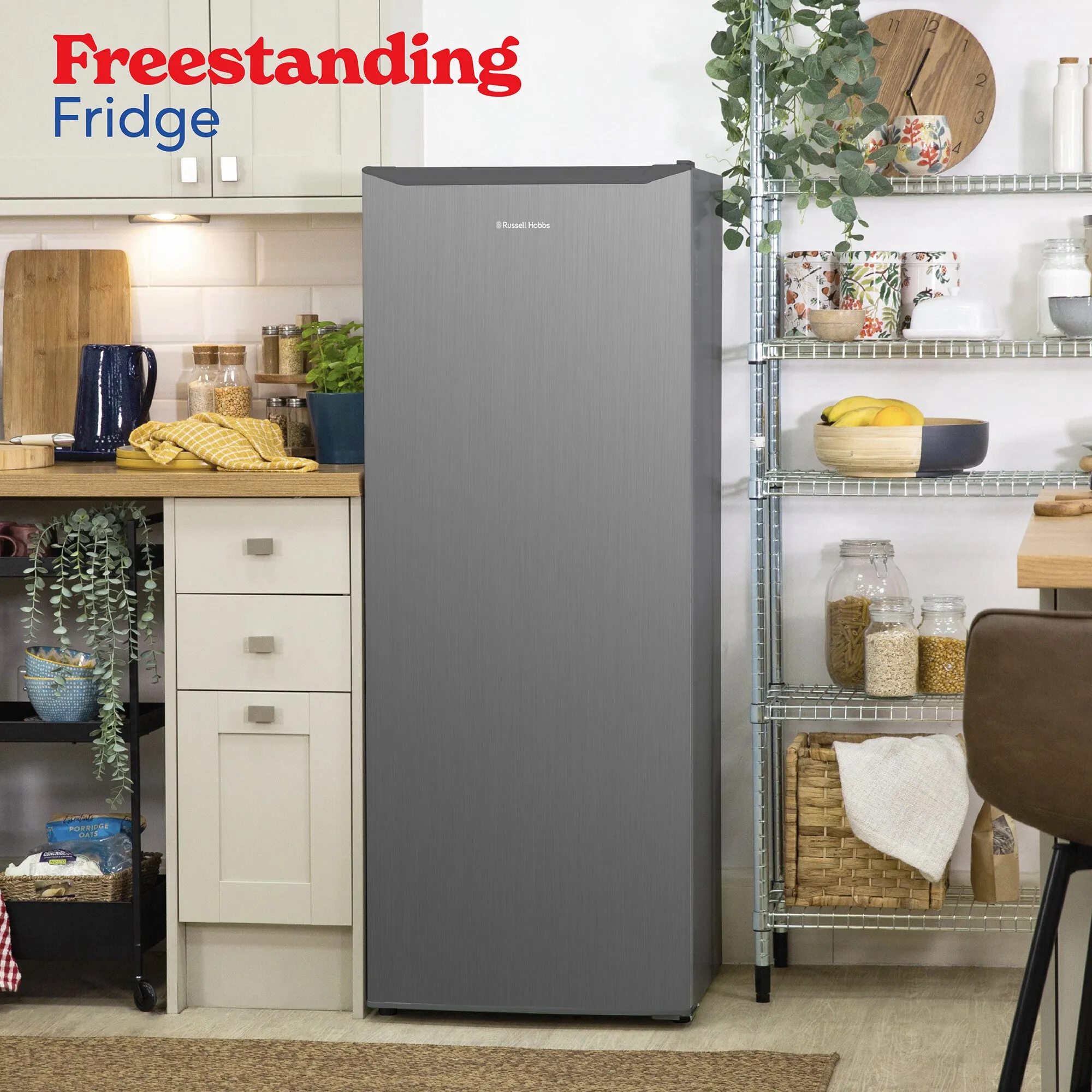 Russell Hobbs RH143LF552E1SS fridge Freestanding 242 L E Stainless steel