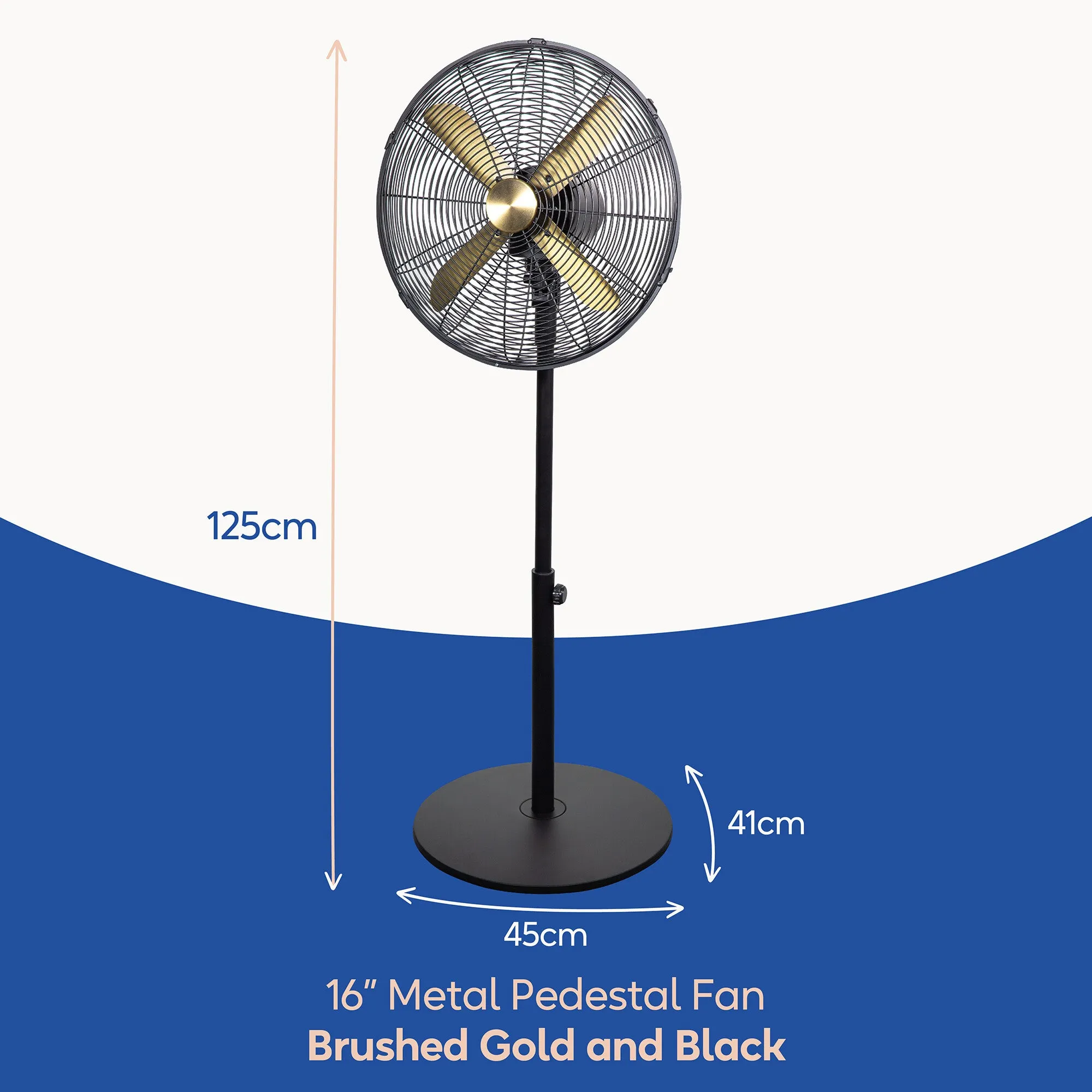 Russell Hobbs RHMPF1601BG household fan Black, Gold