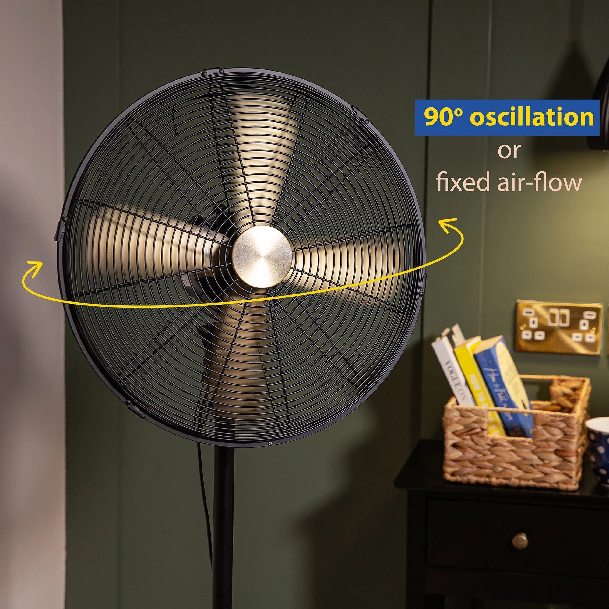 Russell Hobbs RHMPF1601BG household fan Black, Gold