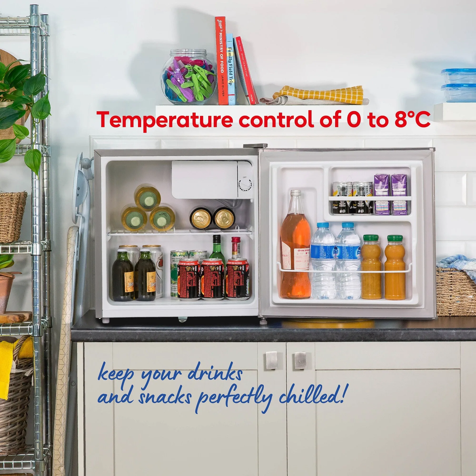 Russell Hobbs RHTTF0E1SS fridge Countertop 43 L E Stainless steel