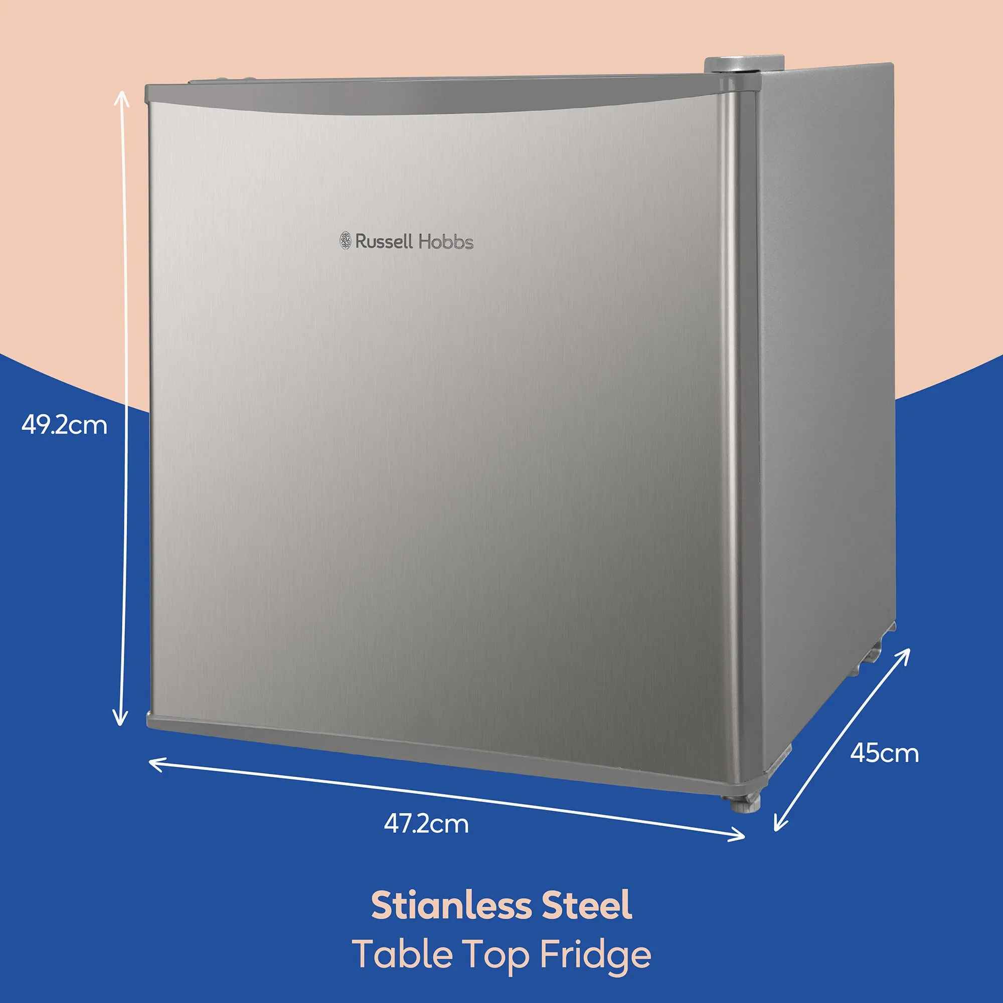 Russell Hobbs RHTTF0E1SS fridge Countertop 43 L E Stainless steel