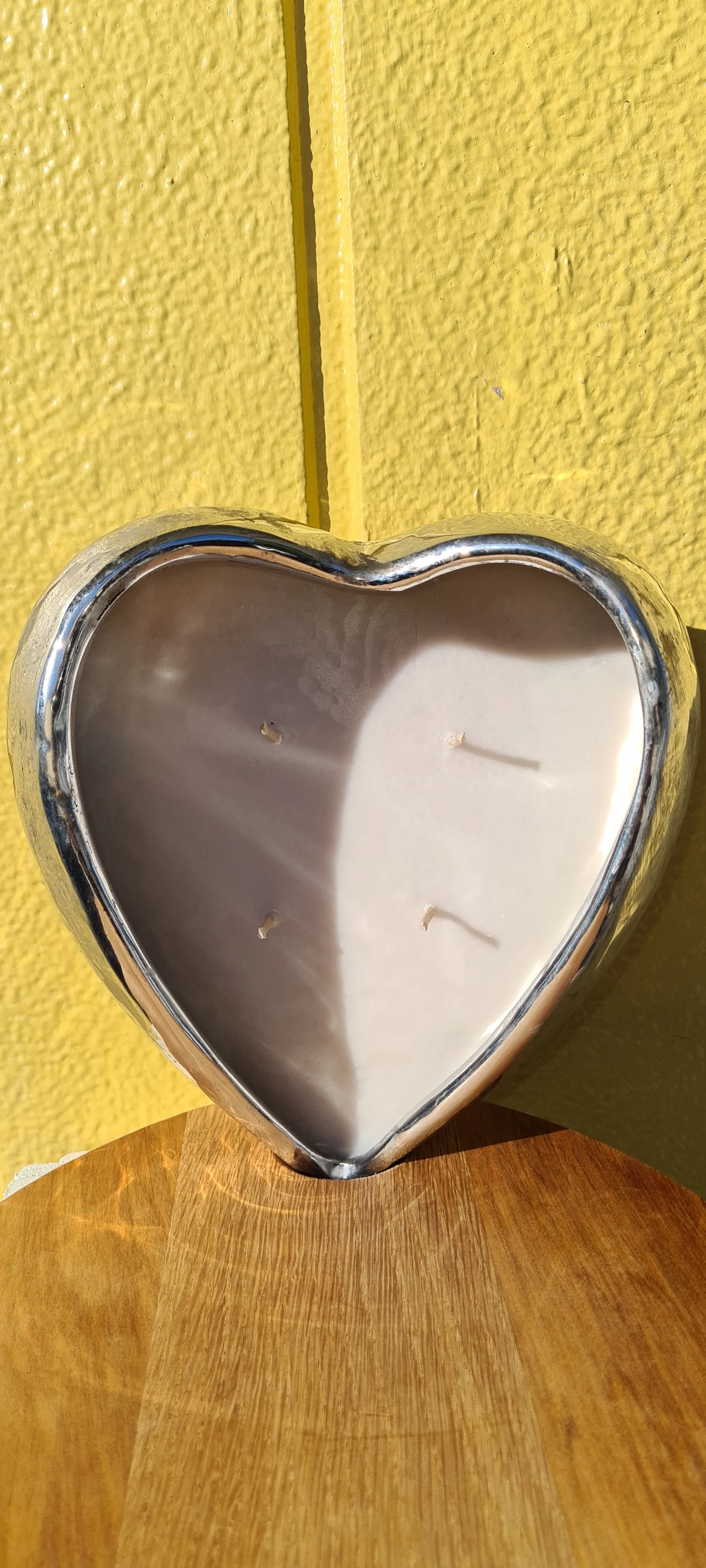 Sale💥ANTIQUE SILVER HEART 4 WICK SOY CANDLE