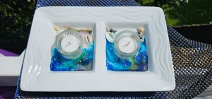 Sale🔥HANDMADE BEACHY SCENE CANDLE HOLDERS