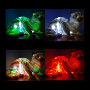 Sale💥MYSTICAL FELINE LAMP laying down-unique Made by me