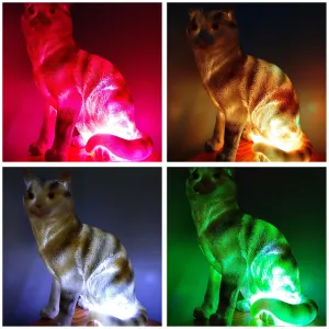 Sale💥MYSTICAL STANDING FELINE LAMP-unique Made by me