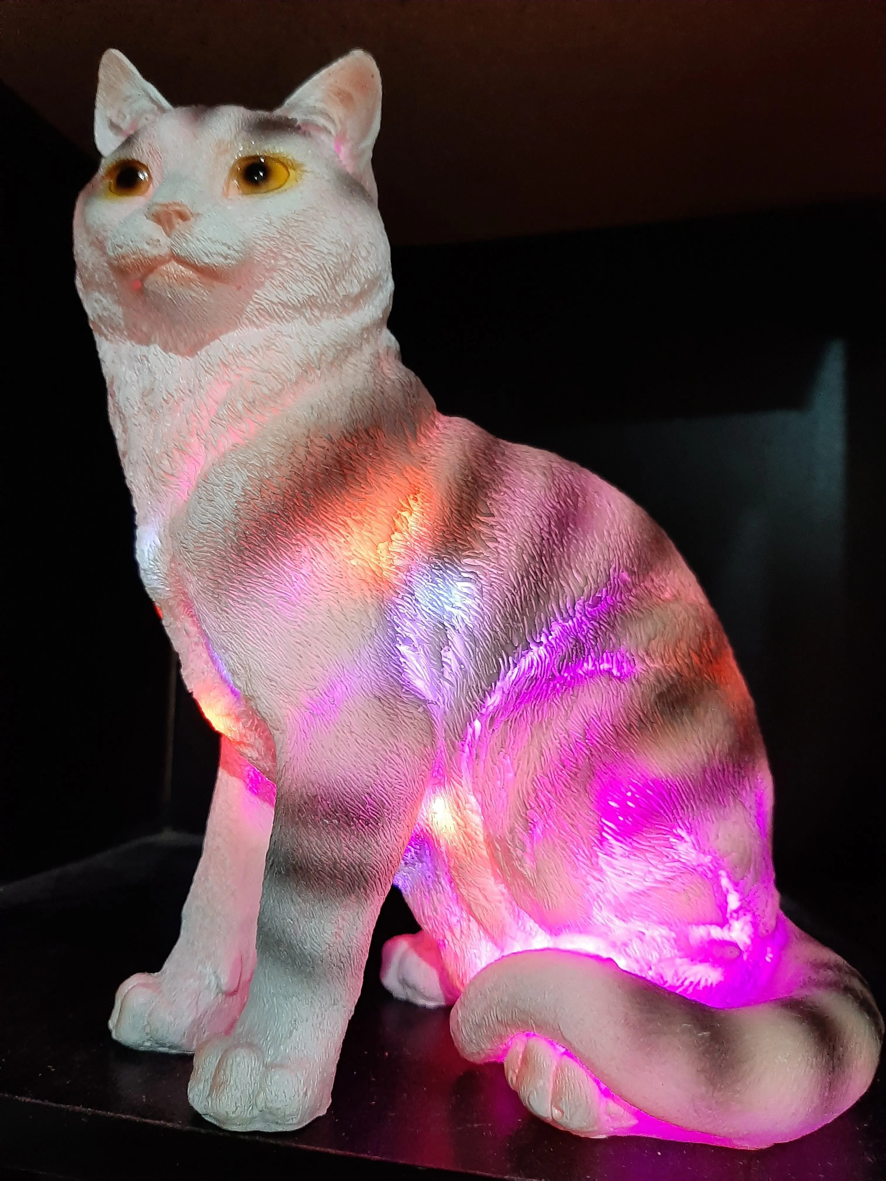 Sale💥MYSTICAL STANDING FELINE LAMP-unique Made by me
