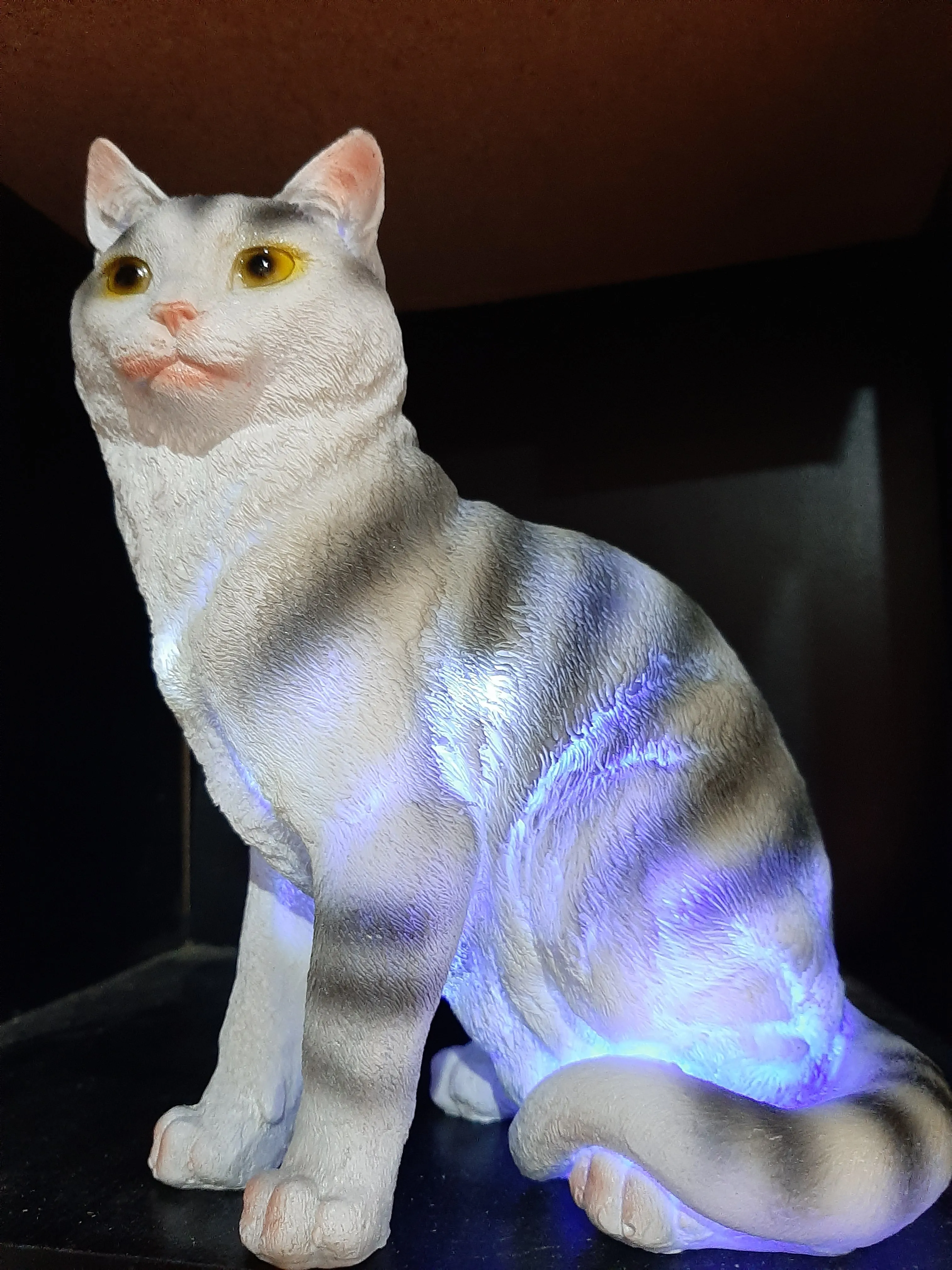 Sale💥MYSTICAL STANDING FELINE LAMP-unique Made by me