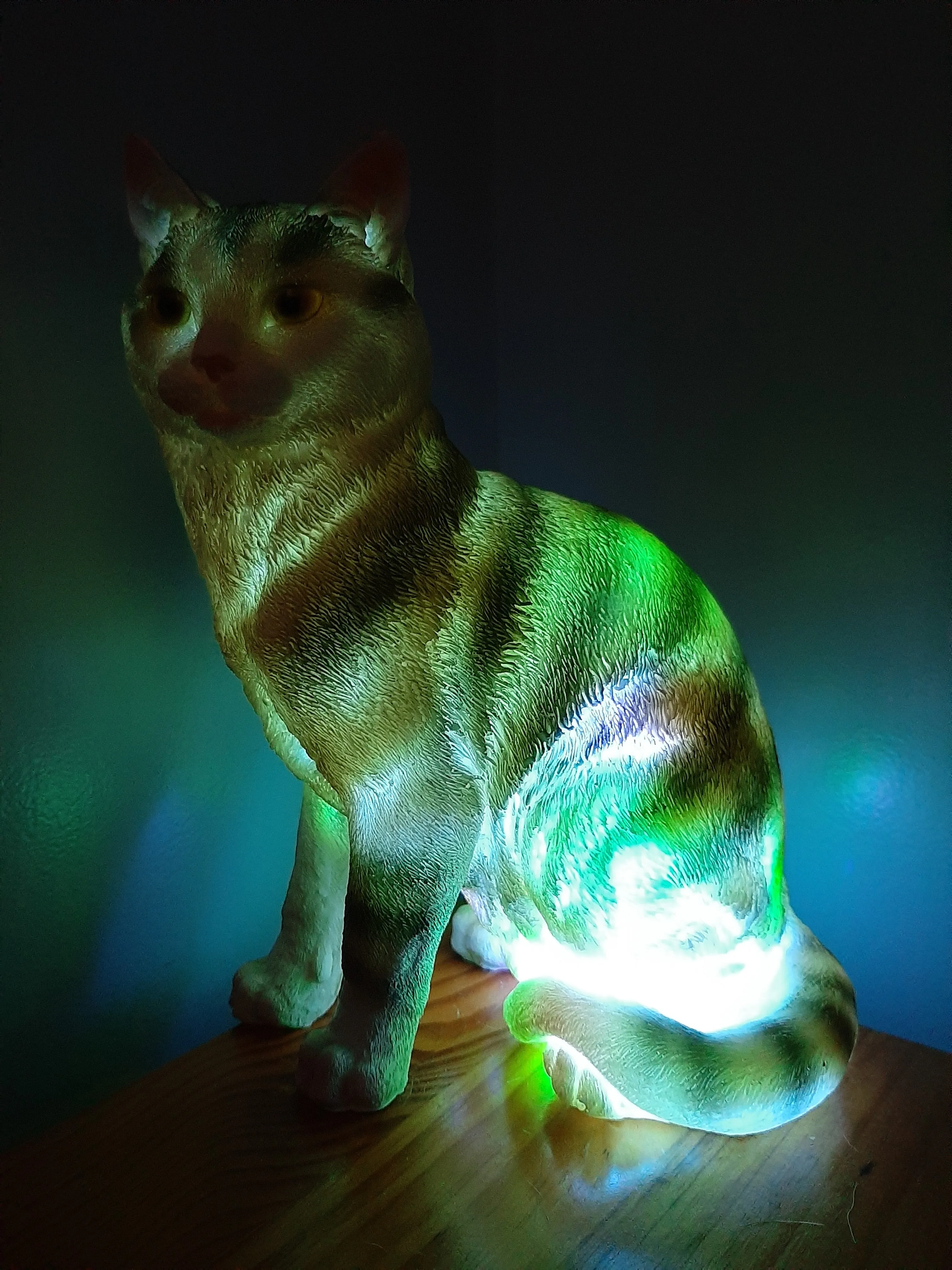 Sale💥MYSTICAL STANDING FELINE LAMP-unique Made by me