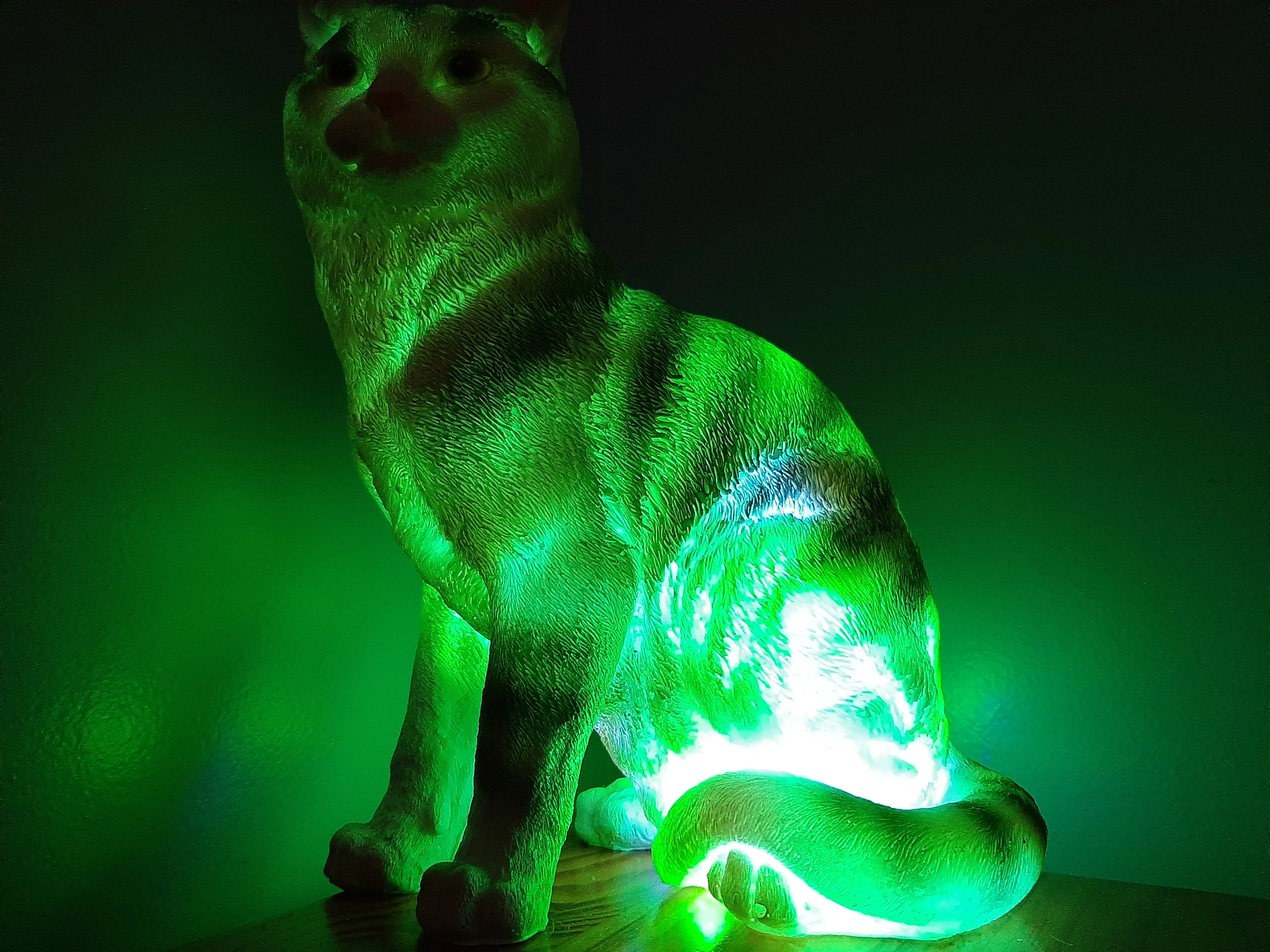 Sale💥MYSTICAL STANDING FELINE LAMP-unique Made by me
