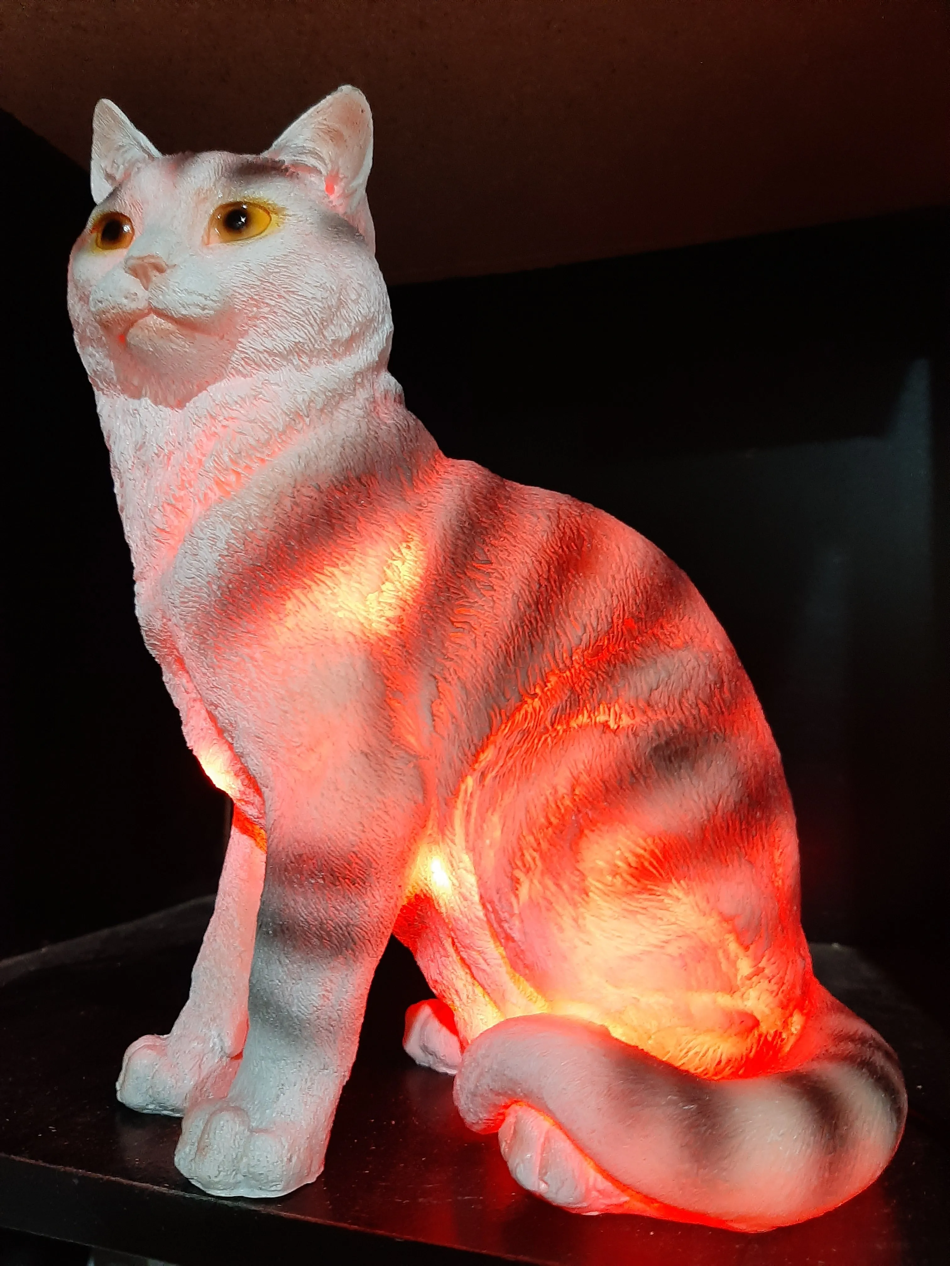 Sale💥MYSTICAL STANDING FELINE LAMP-unique Made by me