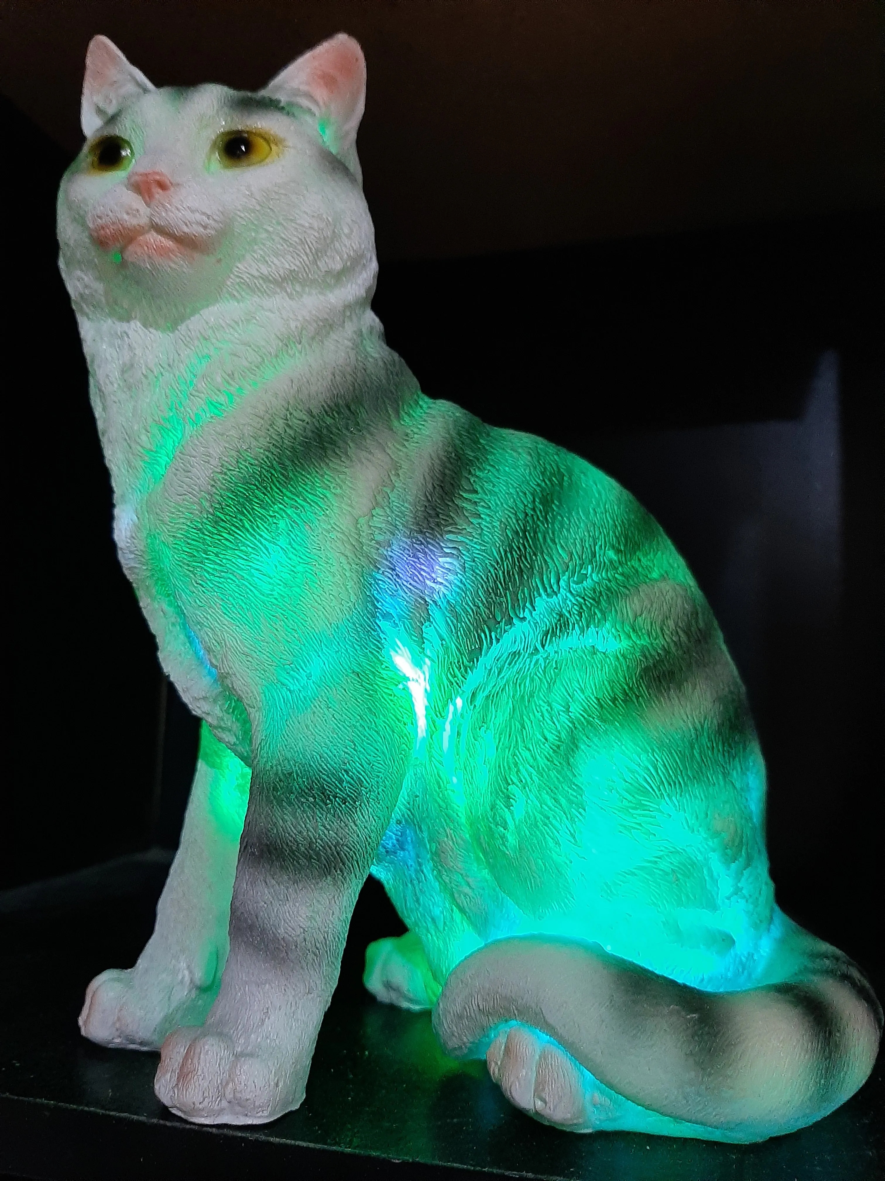 Sale💥MYSTICAL STANDING FELINE LAMP-unique Made by me