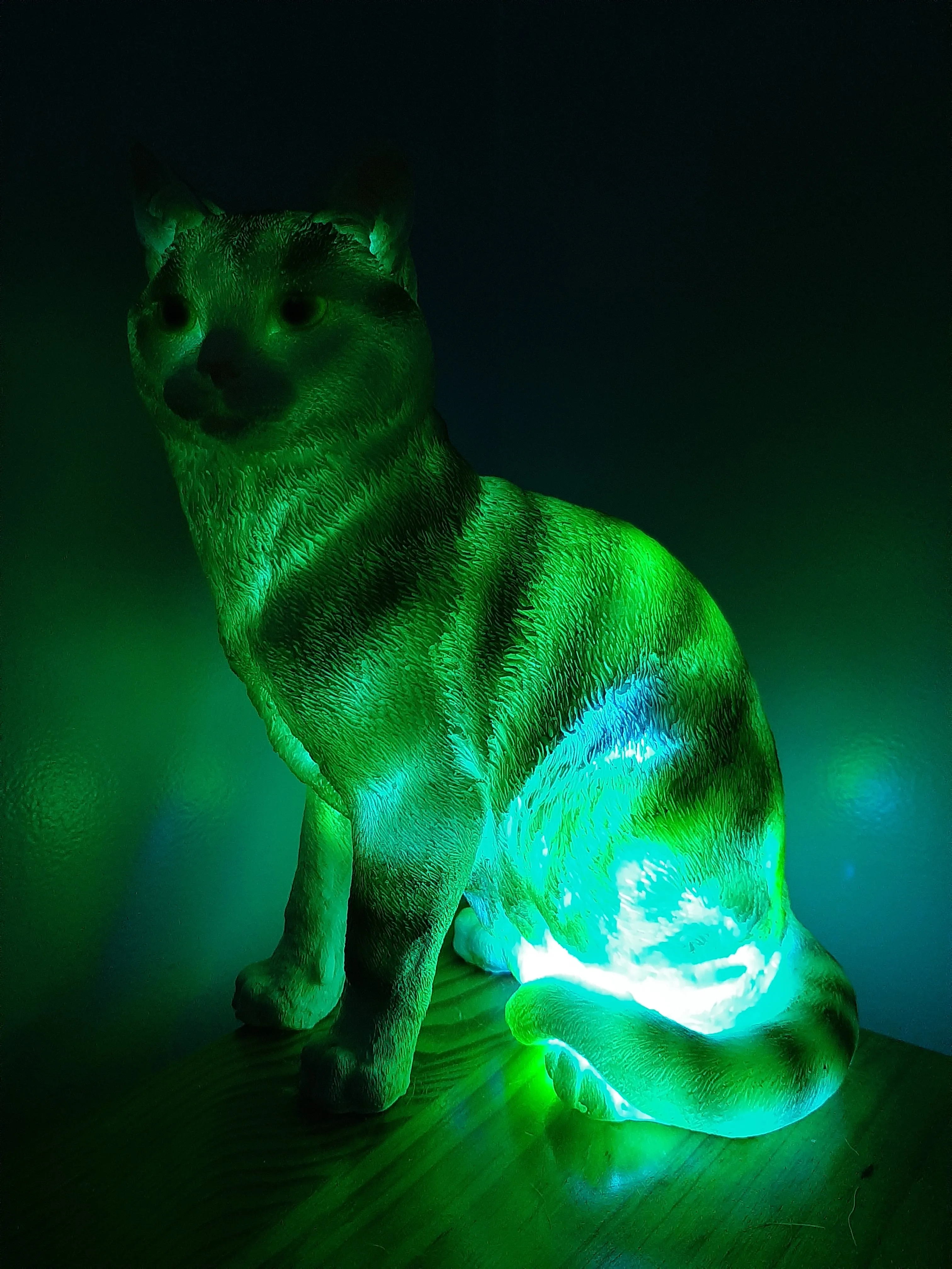 Sale💥MYSTICAL STANDING FELINE LAMP-unique Made by me