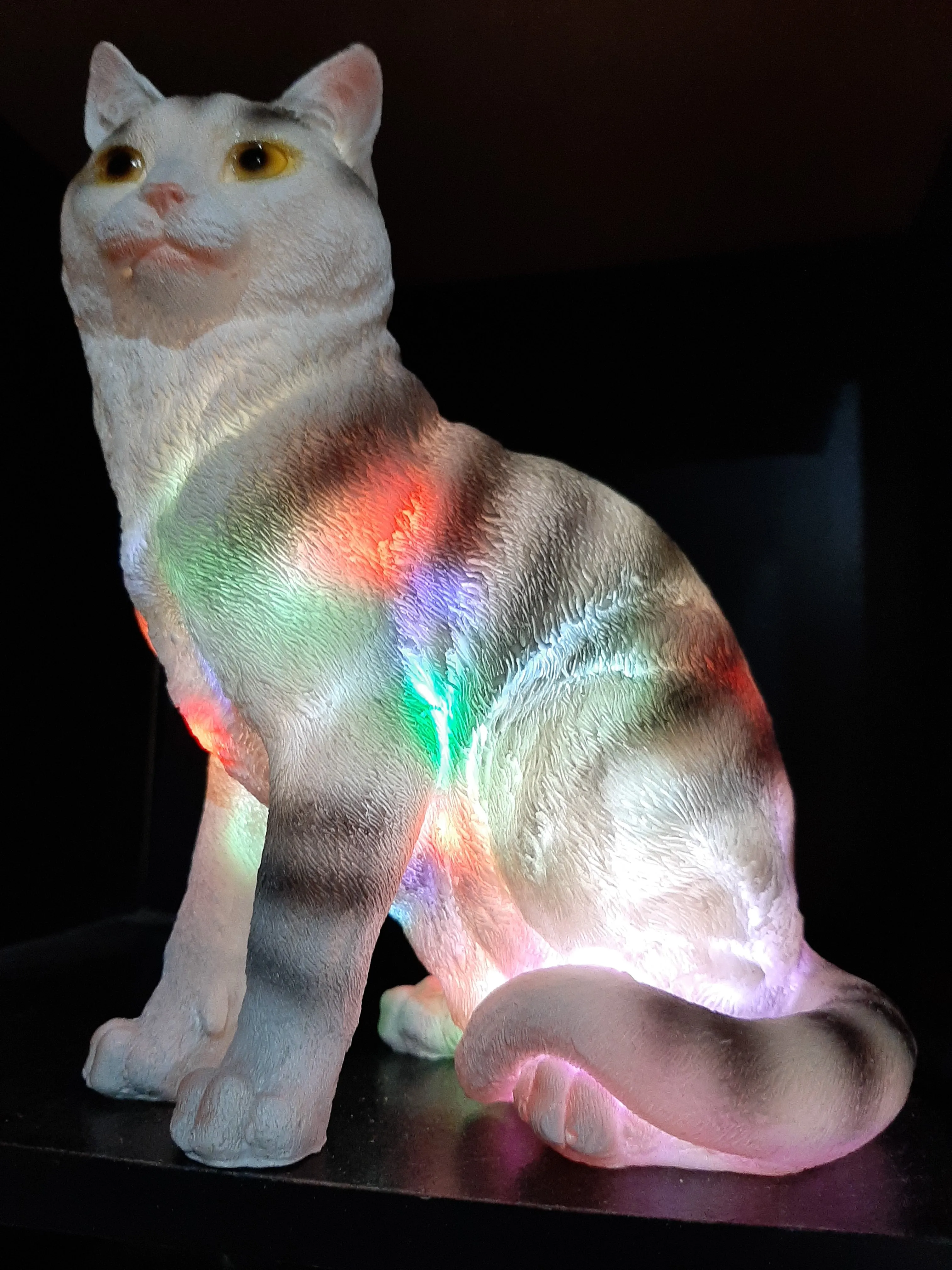 Sale💥MYSTICAL STANDING FELINE LAMP-unique Made by me