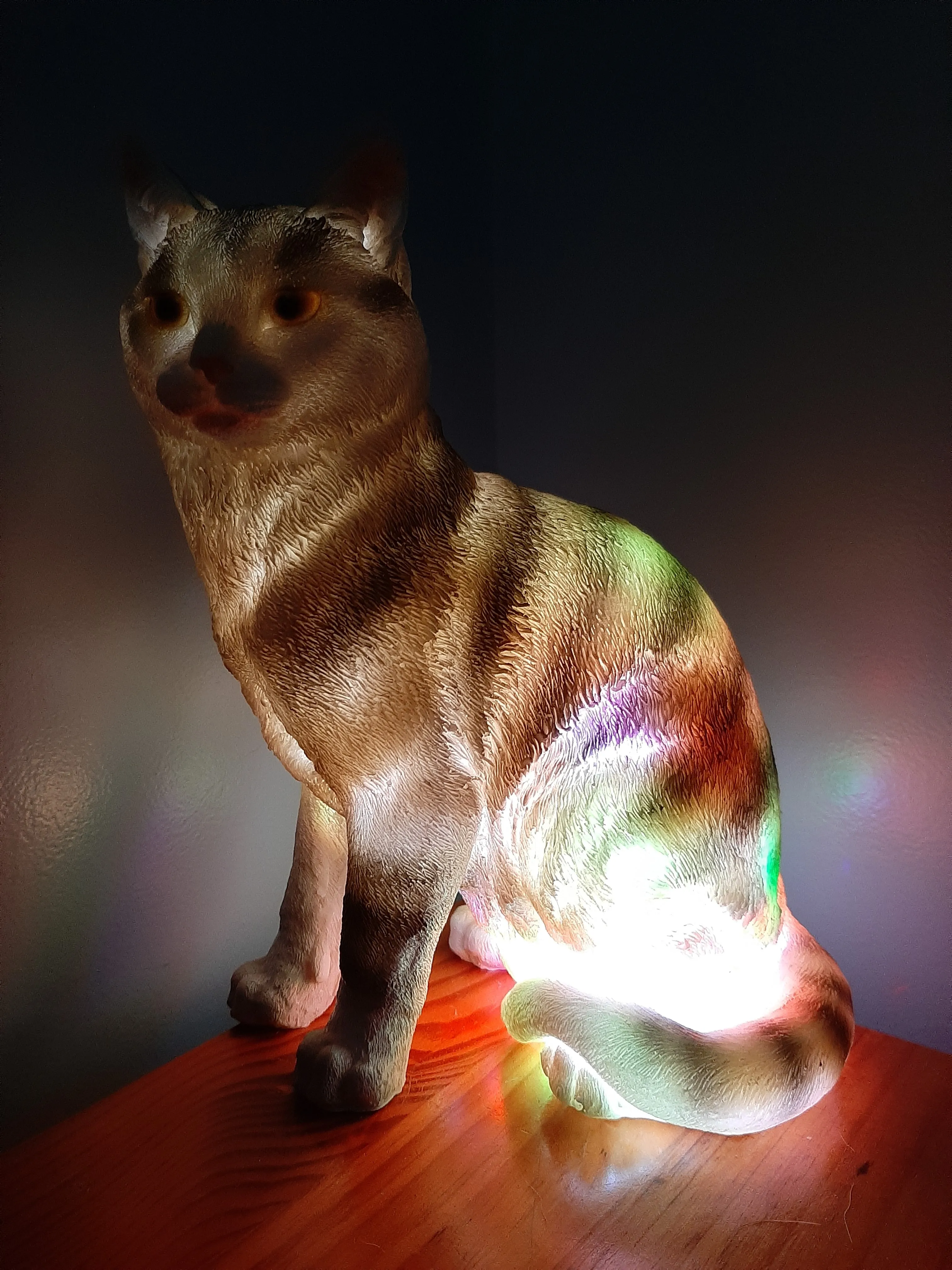 Sale💥MYSTICAL STANDING FELINE LAMP-unique Made by me
