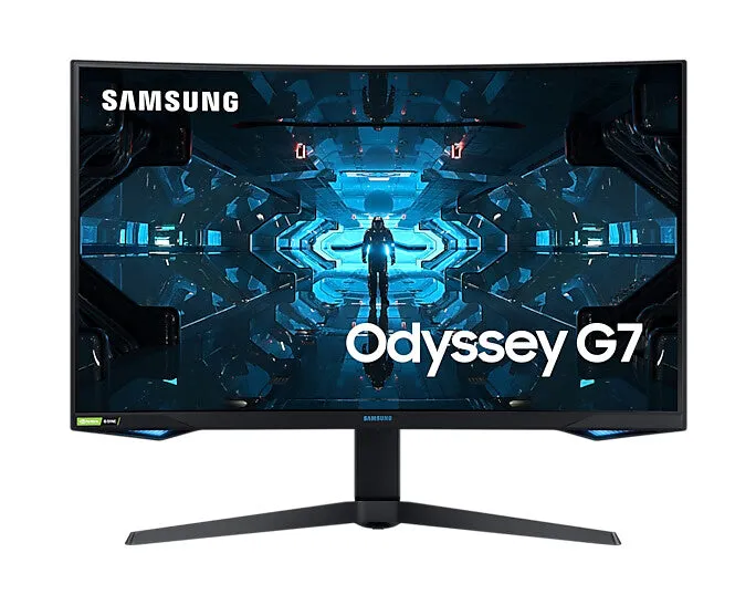 Samsung Odyssey C32G75TQS 31.5" WQHD Curved Gaming Monitor - 240Hz, 1ms, VA, G-Sync Compatible, AMD FreeSync Premium Pro, Height Adjustable, Black