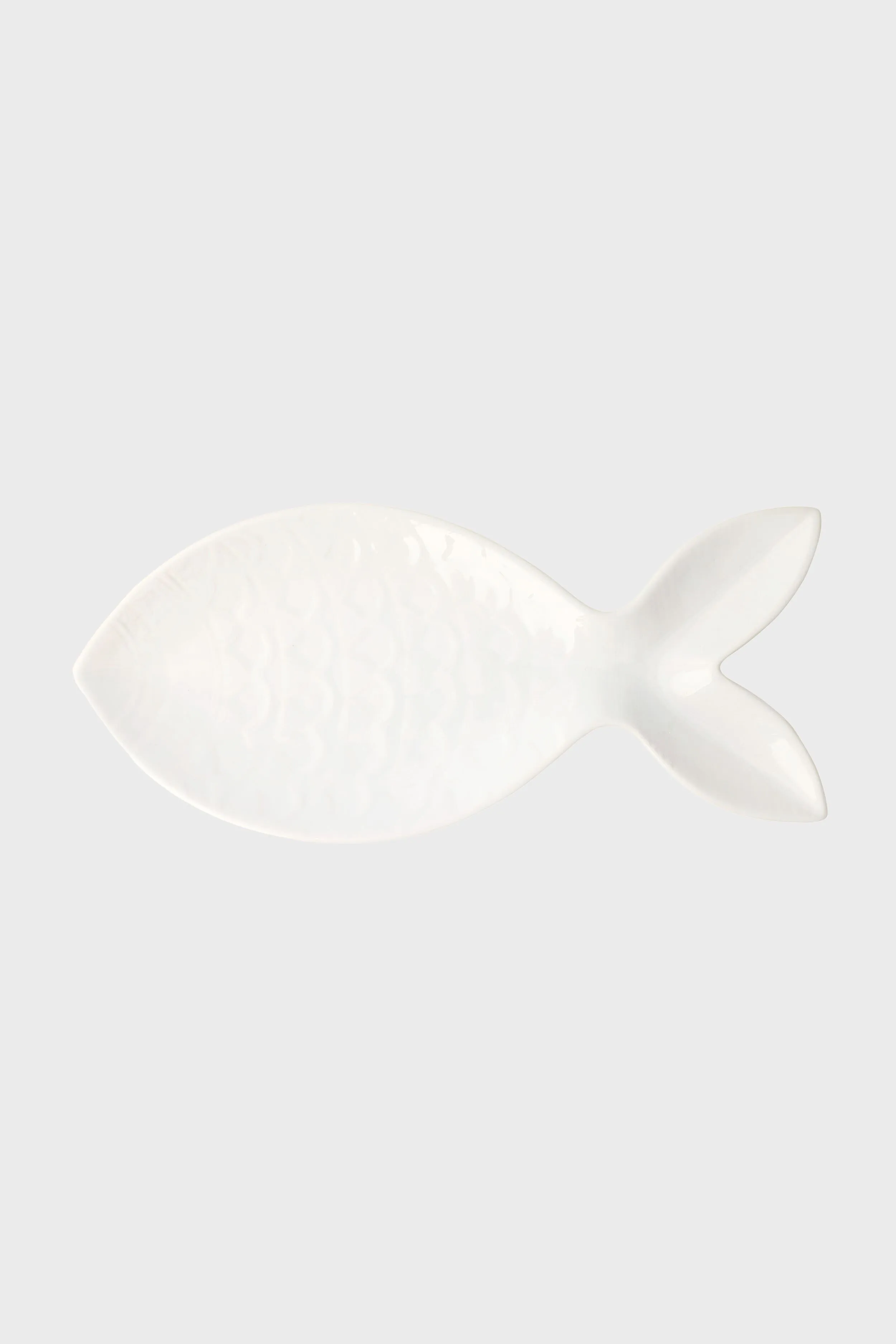 Santorini Large White Figural Fish Platter