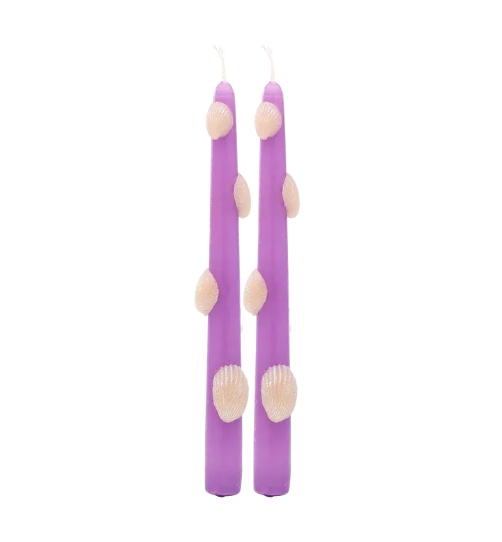 Scallop 3D Candle Set of 2