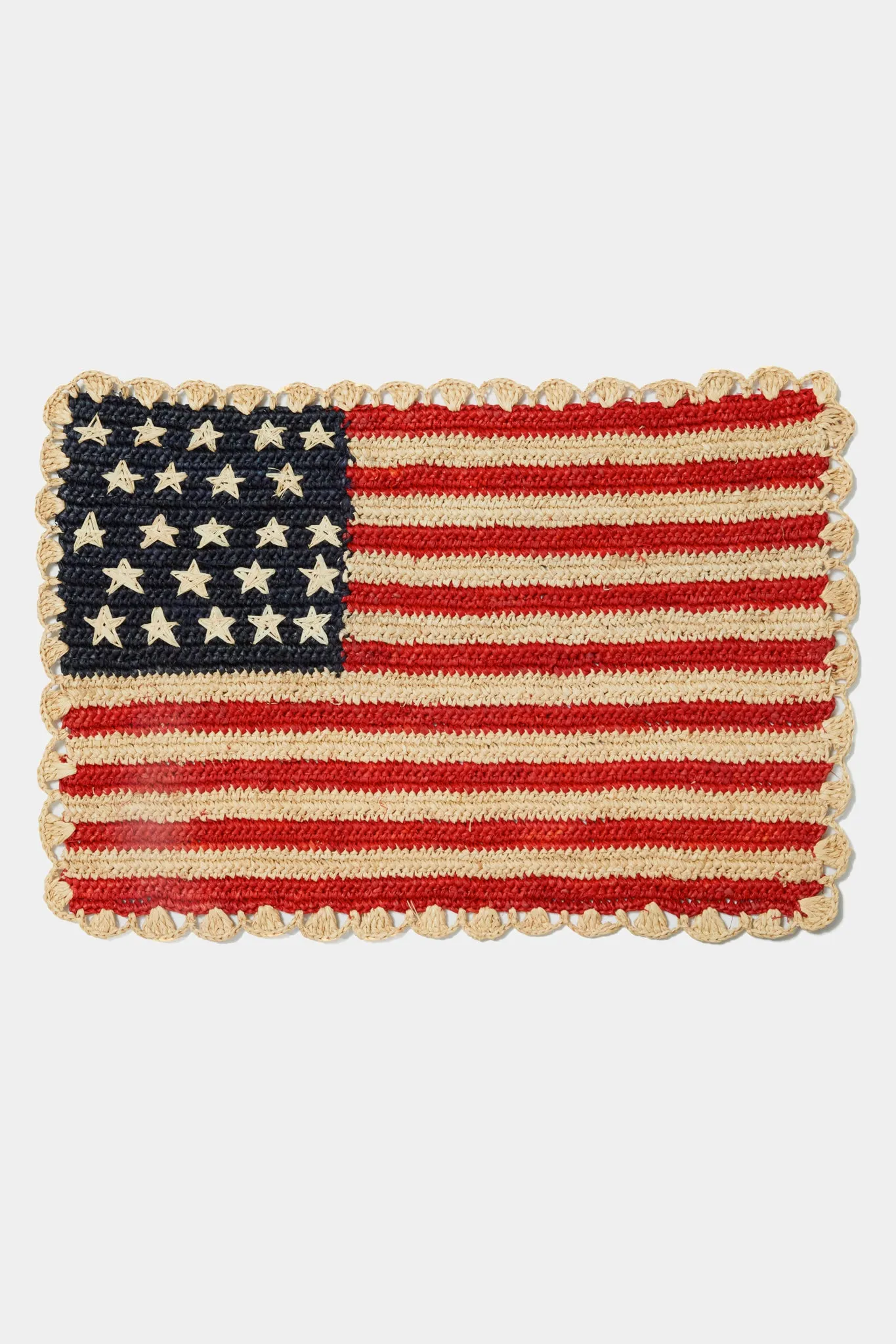 Scalloped Americana Placemat Set of 4