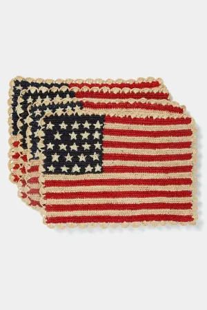 Scalloped Americana Placemat Set of 4
