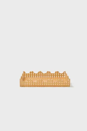 Scalloped Cane Acrylic Tray