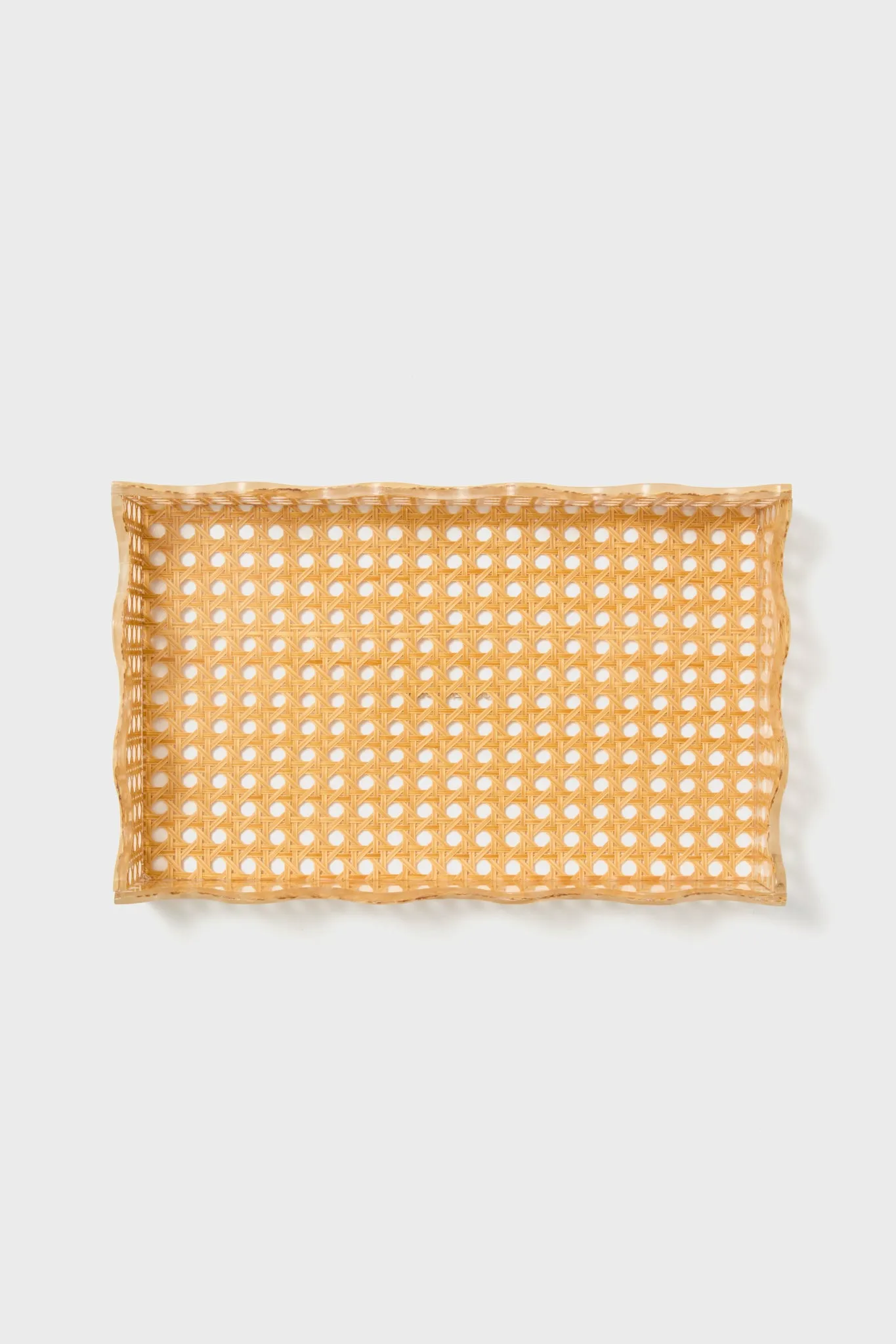 Scalloped Cane Acrylic Tray