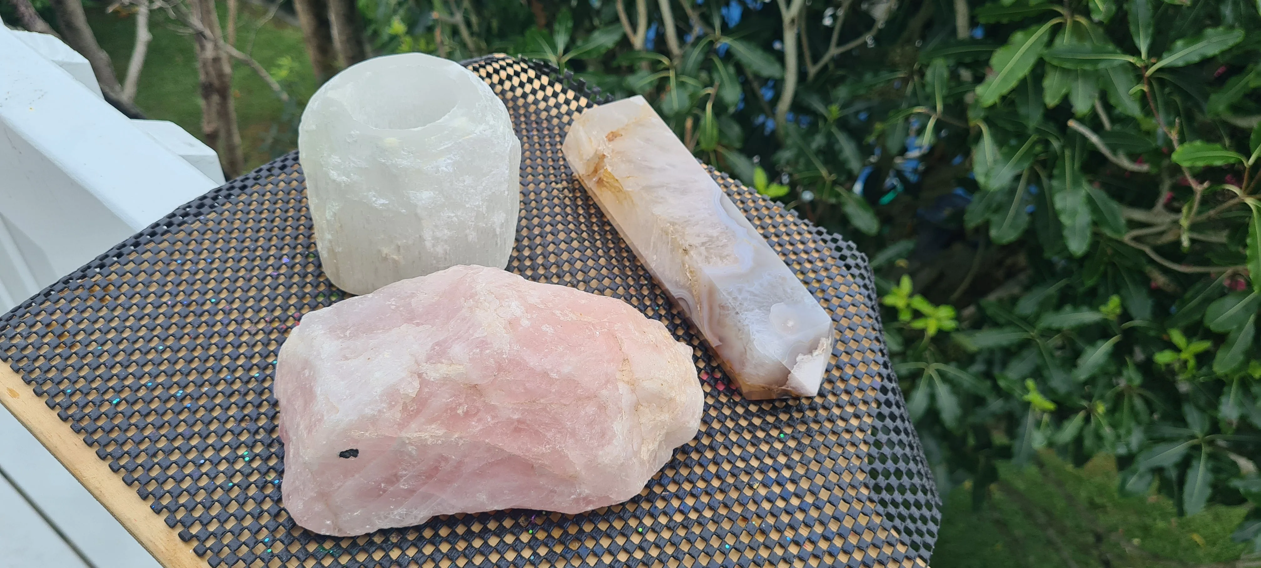 SELENITE CRYSTAL TEA LIGHT CANDLE HOLDER