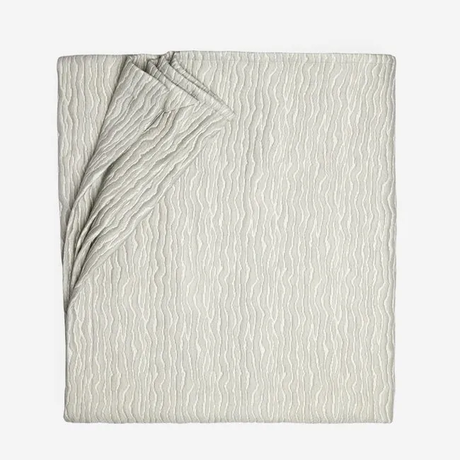 Sferra | Ondate Blanket Cover - Full/Queen - Bluefin