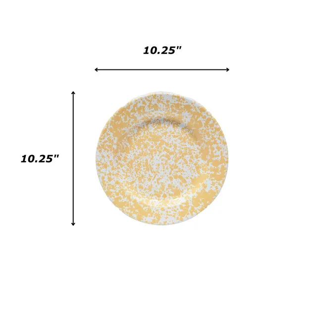 Splatter Dinner Plate - Yellow Splatter