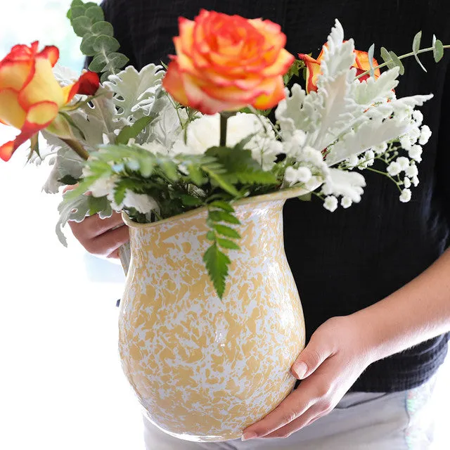Splatter Large Pitcher - Yellow Splatter