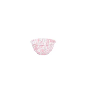 Splatter Small Footed Bowl - Pink & White