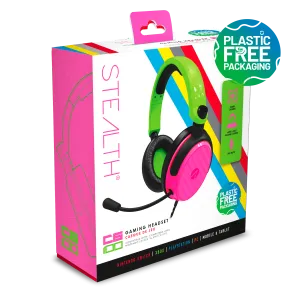 Stealth C6-100 Gaming Headset for Switch, XBOX, PS4/PS5, PC - Neon Green/Pink