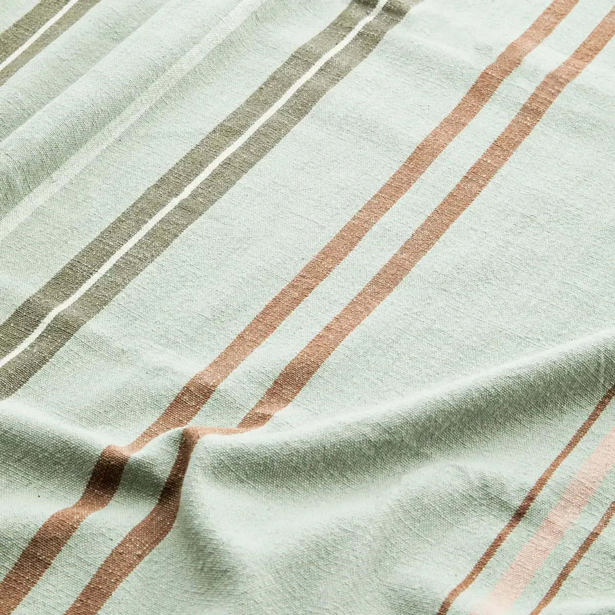 Striped Tablecloth - Sage
