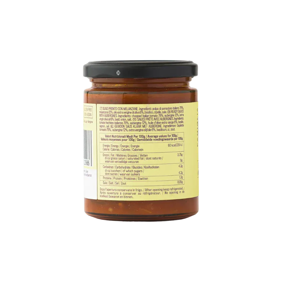 Sugo Alle Melanzane Ready Sauce With Aubergines 314ml