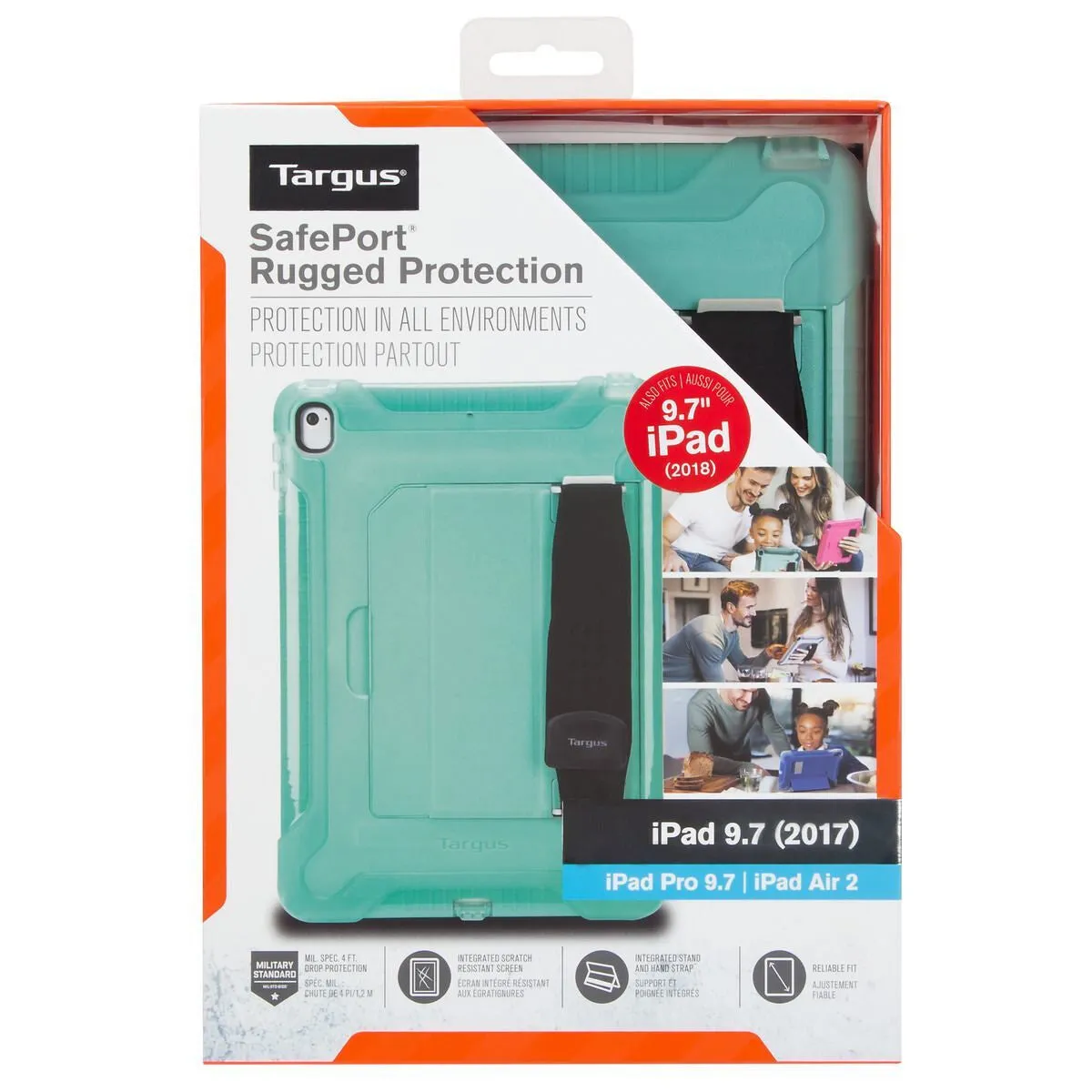 Targus SafePort 24.6 cm (9.7") Cover Teal