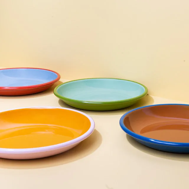 The Get Out x CCH Coupe Dinner Plate - Pink & Mustard