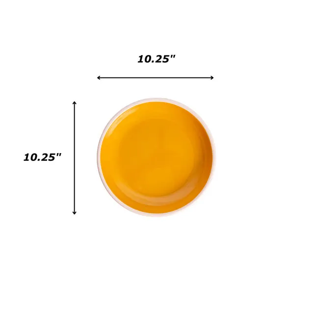 The Get Out x CCH Coupe Dinner Plate - Pink & Mustard