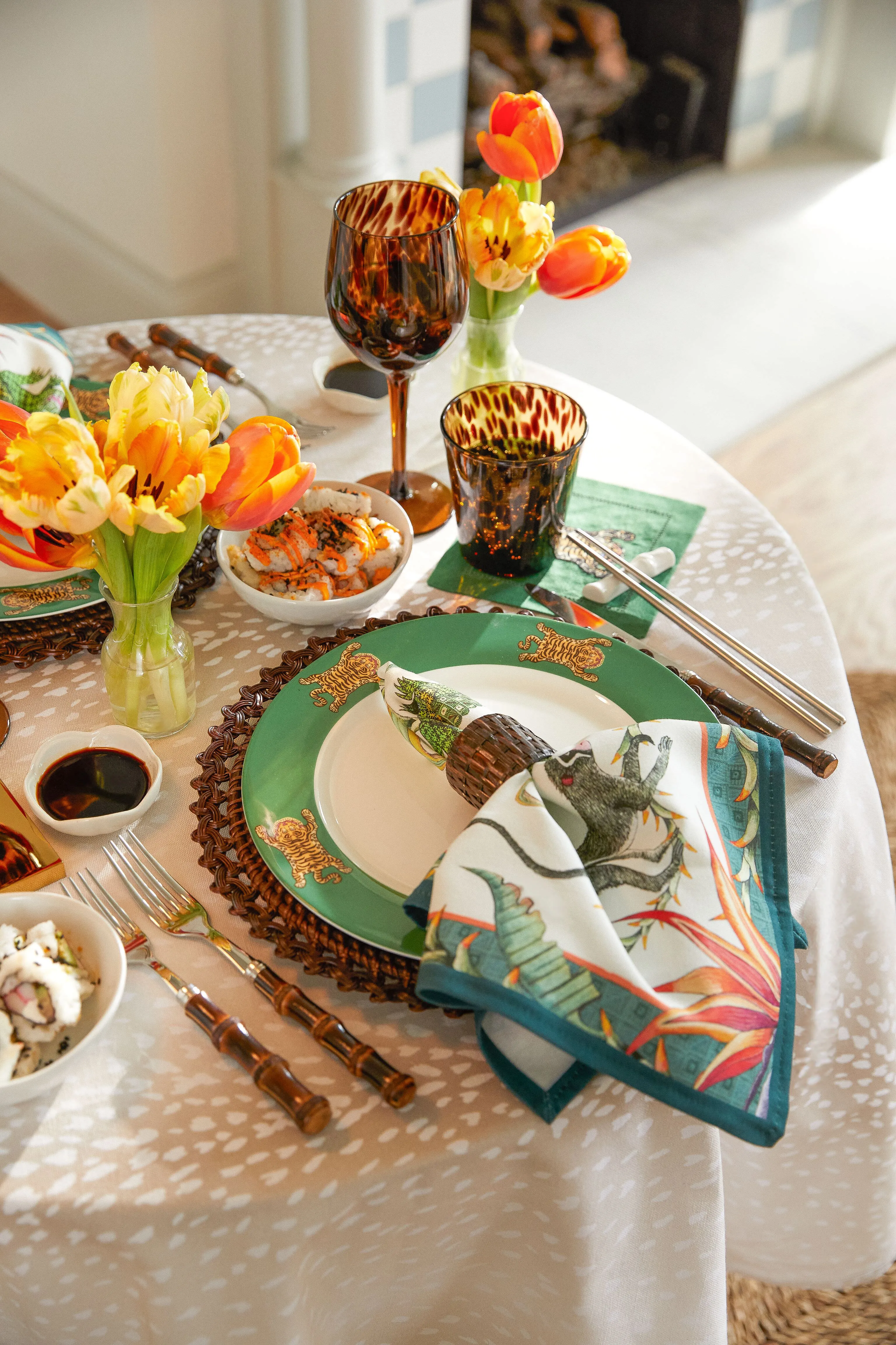 Tibetan Tiger Dinner Plate