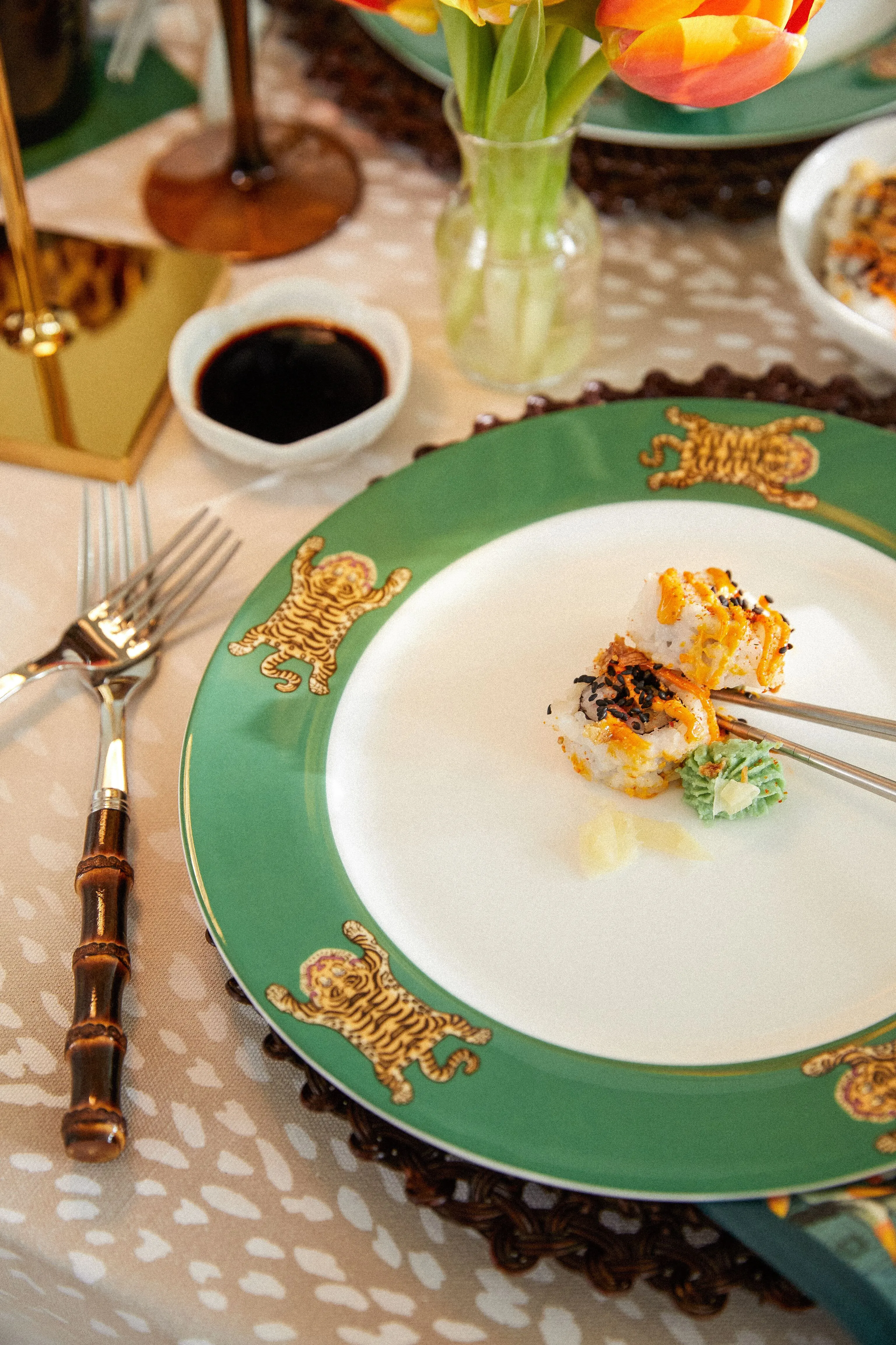 Tibetan Tiger Dinner Plate
