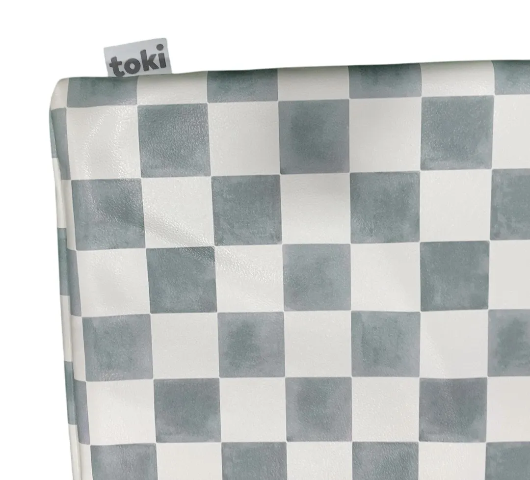 Toki Kids Vegan Leather Cover, Checker Matcha, Standard