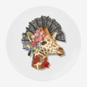 Vista Alegre | Christian Lacroix Love Who You Want Dessert Plate "Doa Jirafa"