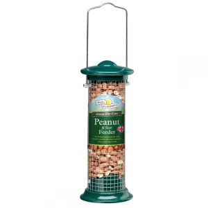 Walter Harrisons Green Die-Cast Peanut & Seed Feeder 20cm