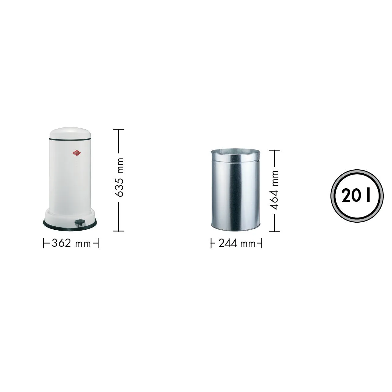 Wesco Baseboy 20 Litres, Graphite